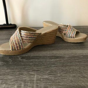 Multicolored Summer Sandal Wedges